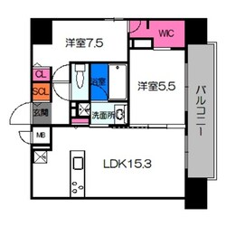 粉浜駅 徒歩1分 7階の物件間取画像